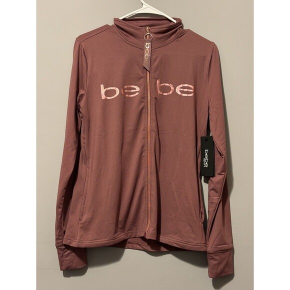 Bebe Sport Women’s Zip Up Jacket Antique Rose Size S - Picture 1 of 3